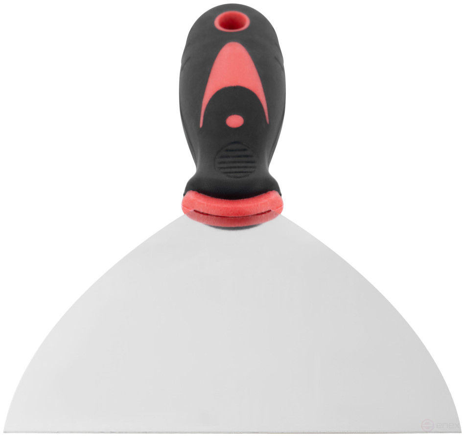 Spatula, stainless steelsteel, rubberized handle 5" (125 mm)