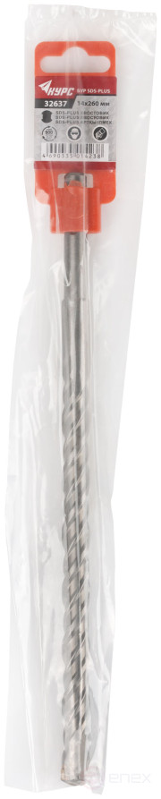 Бур по бетону SDS PLUS с двойной резьбой 14х260 мм