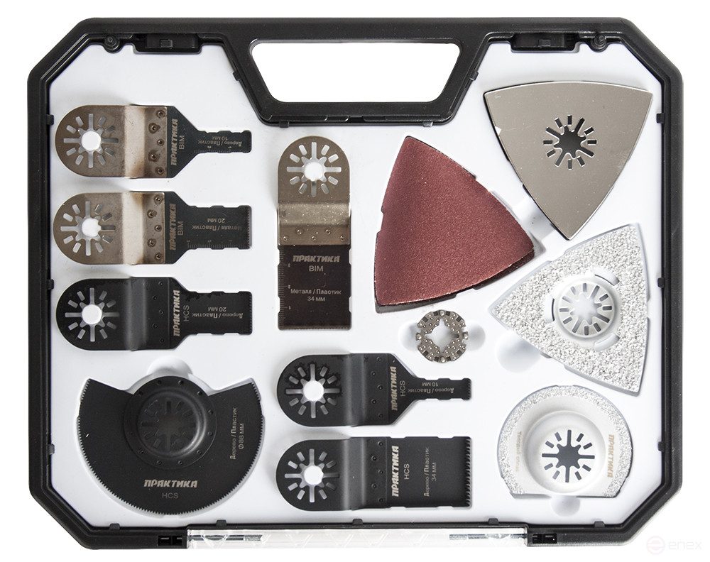 Набор насадок для МФИ ПРАКТИКА 15 шт универсальный №8 в кейсе (240-577)