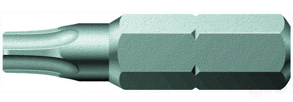 867/1 Z Wedge TORX® бита, конический шлиц для лучшей фиксации крепежа, вязкая твёрдость, хвостовик 1/4" C 6.3, TX 20 x 25 мм