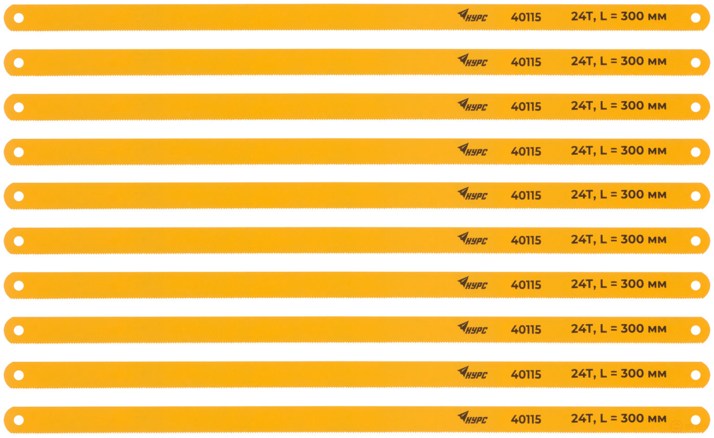 Hacksaw blades for metal 300x12 mm, tool steel, 10 pcs. ( 24 TRI )