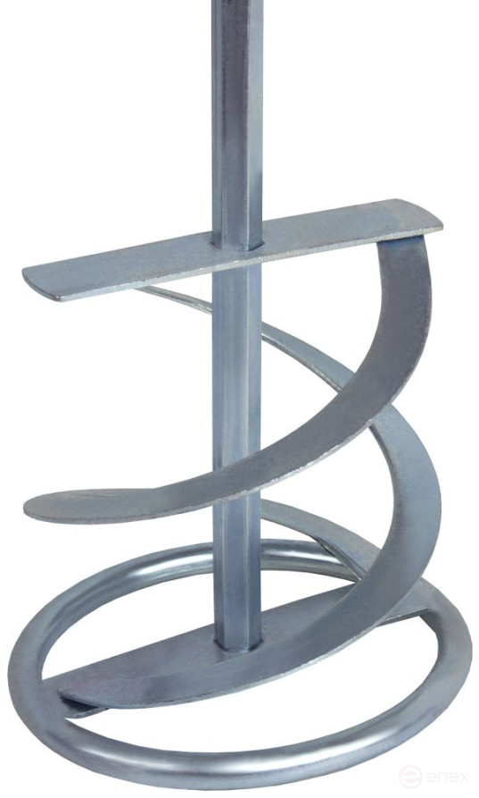 Насадка для перемешивания ПРАКТИКА хвостовик НЕХ 10, 120 х 600, гипс, клей д/плитки (779-516)