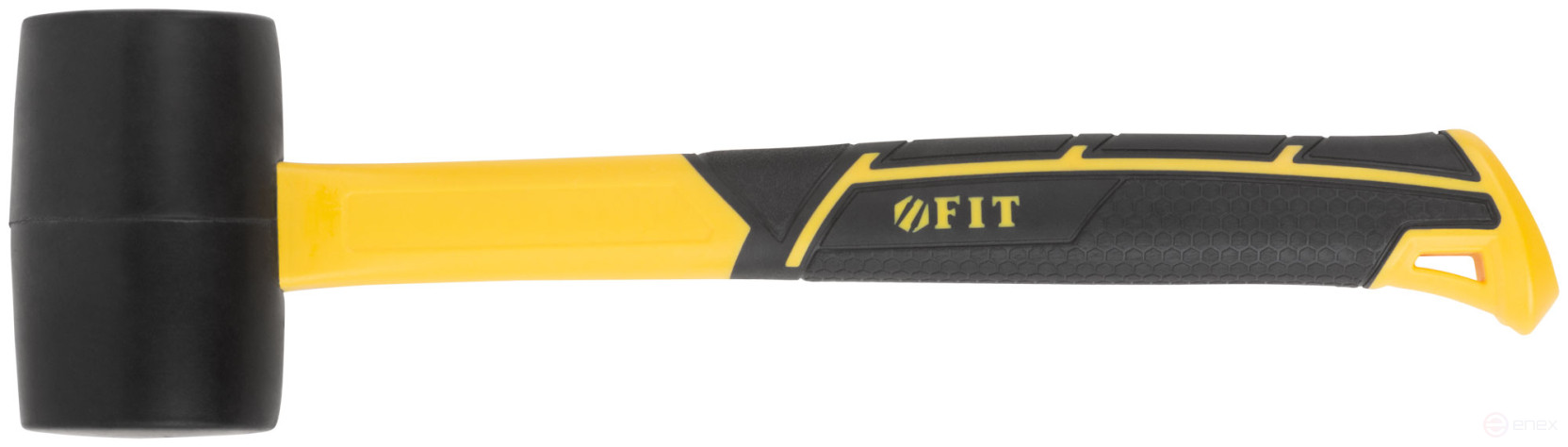 Киянка резиновая, фиберглассовая ручка 45 мм (230 гр)
