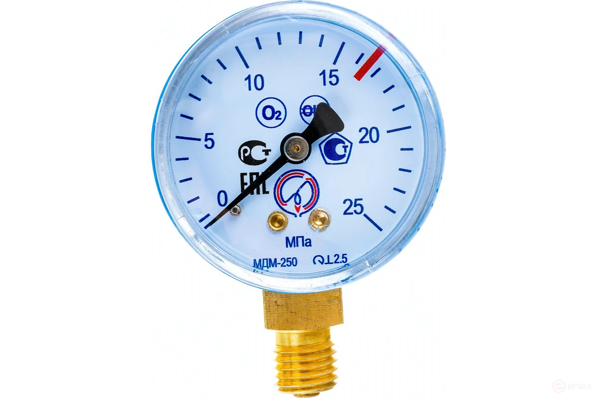 Манометр МДМ-250 М12х1.5, 50 мм, 250 атм Brima