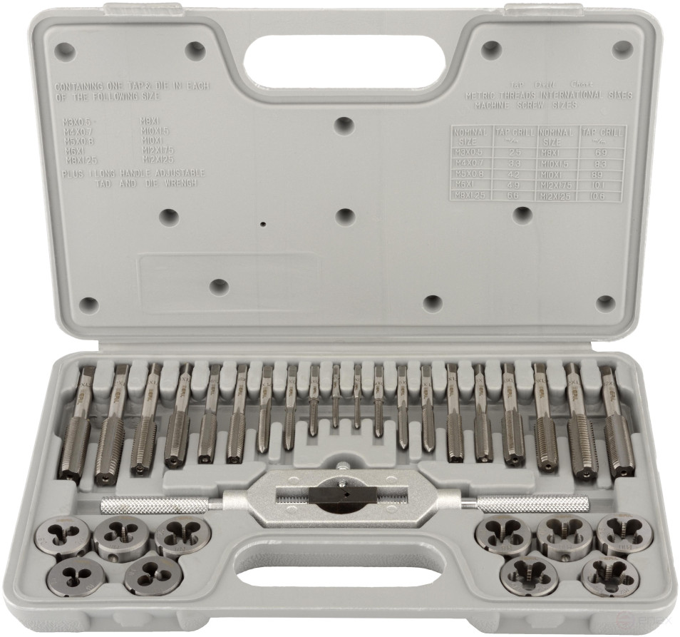 Set of taps and dies M3-M12 (31p.plast.case) BERIL