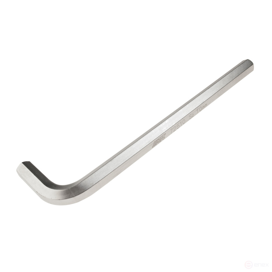 Ключ шестигранный Г-образный 10мм HEX удлиненный L=170мм JTC