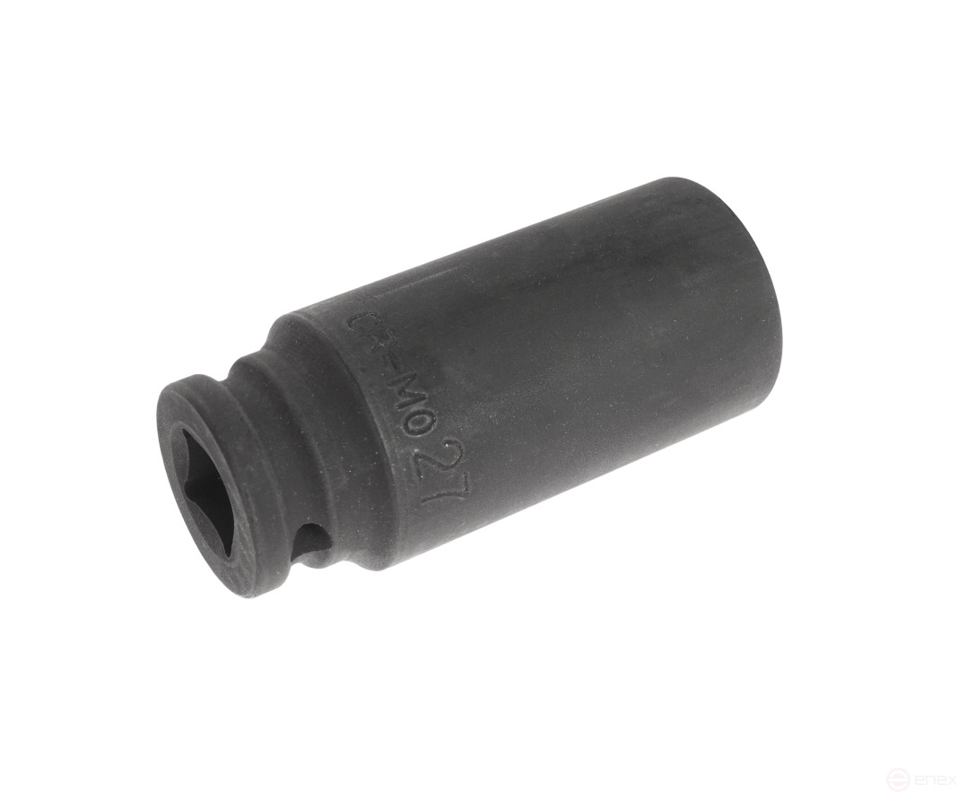 Головка торцевая ударная тонкостенная 12-гранная 1/2" х 27мм, длина 82мм JTC /1