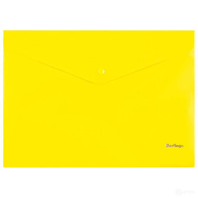 Envelope folder on the Berlingo button, A4, 180 microns, opaque, assorted