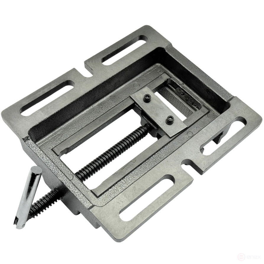 Machine tool vise for drilling machines, non-rotating L jaws 100 mm, series Q194A TORNERI T025885