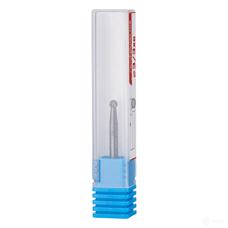 Борфреза №210, Форма D, Тв. Сплав, Двойная заточка 3*2*38 мм, d хв.= 3 мм Пласт бокс