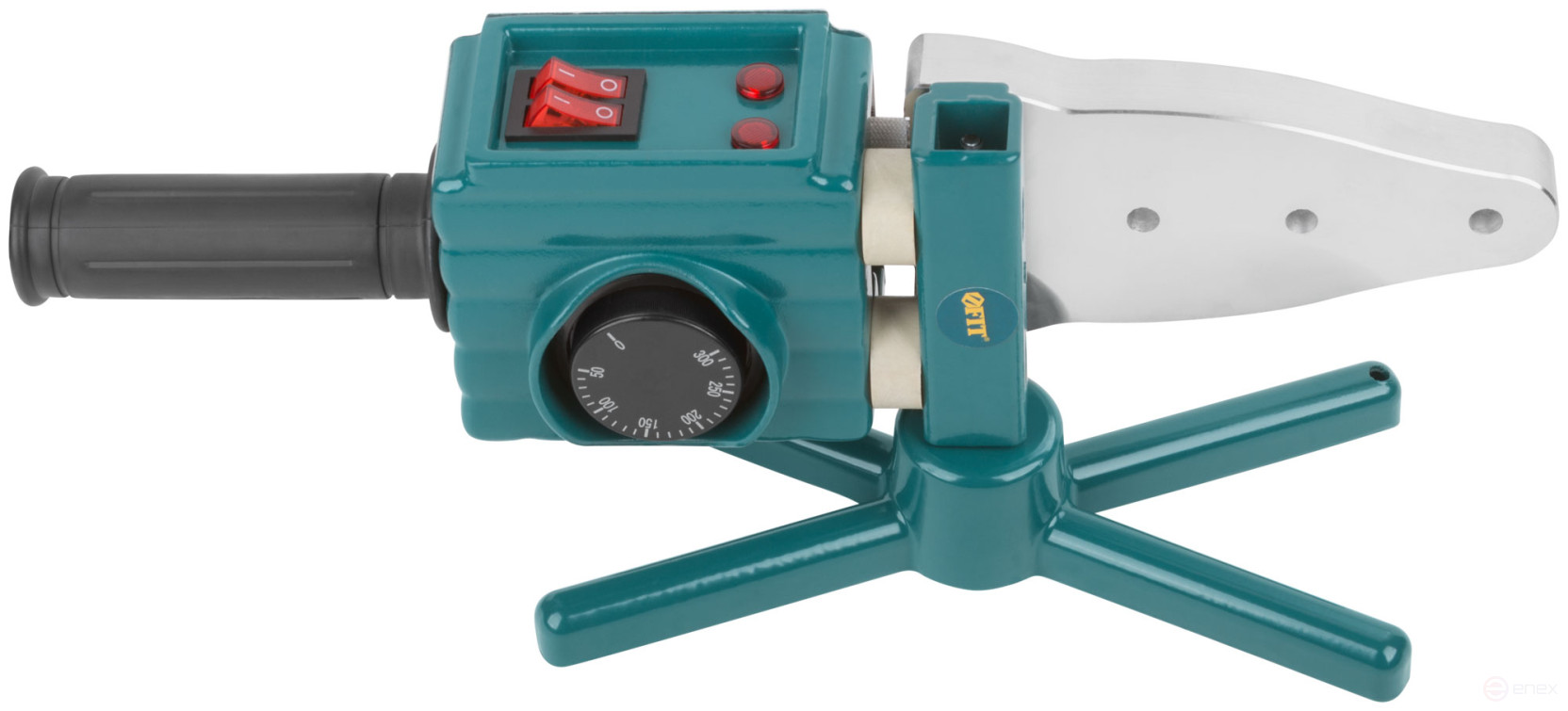 Welding machine for plastic pipes 750/1500 W; 50-300 °C; pipe diameters 20-63 mm; metal. case