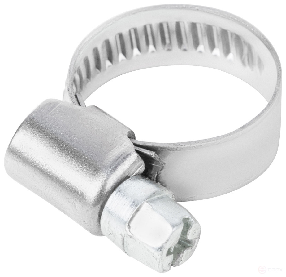 Хомут обжимной накатной, ширина 9 мм, нерж.сталь 12-20 мм