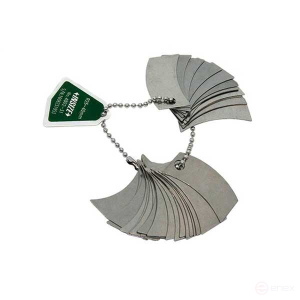 A set of 25-40 mm radius templates