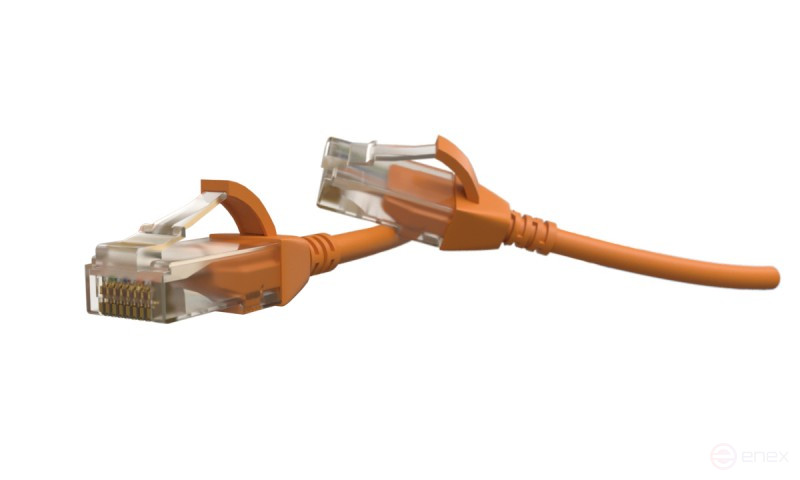 PC-LPT-UTP-RJ45-RJ45-C6-2M-LSZH-OR Patch Cord U/UTP, Category 6 (100% Fluke Component Tested), 28AWG, LSZH, 2m, Orange