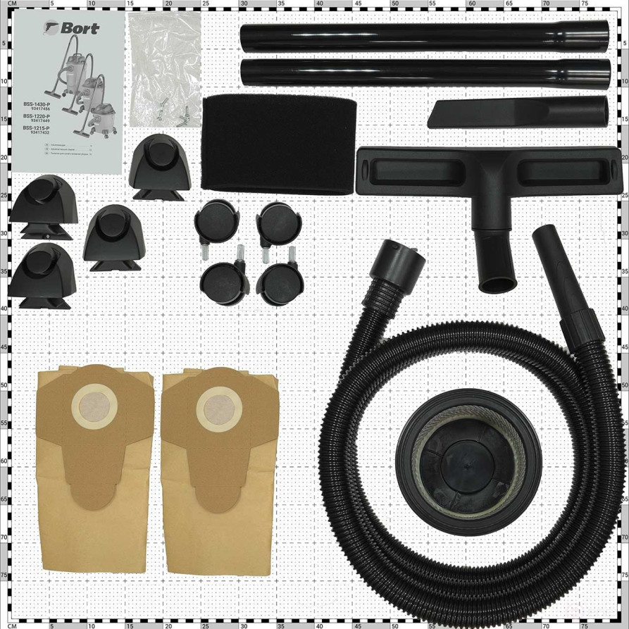 Пылесос для сухой и влажной уборки BORT BSS-1215-P