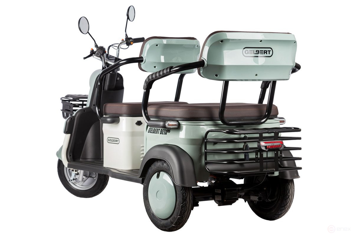 Электротрицикл Rutrike Gelbert Beta 48V/60V 800Вт, черный