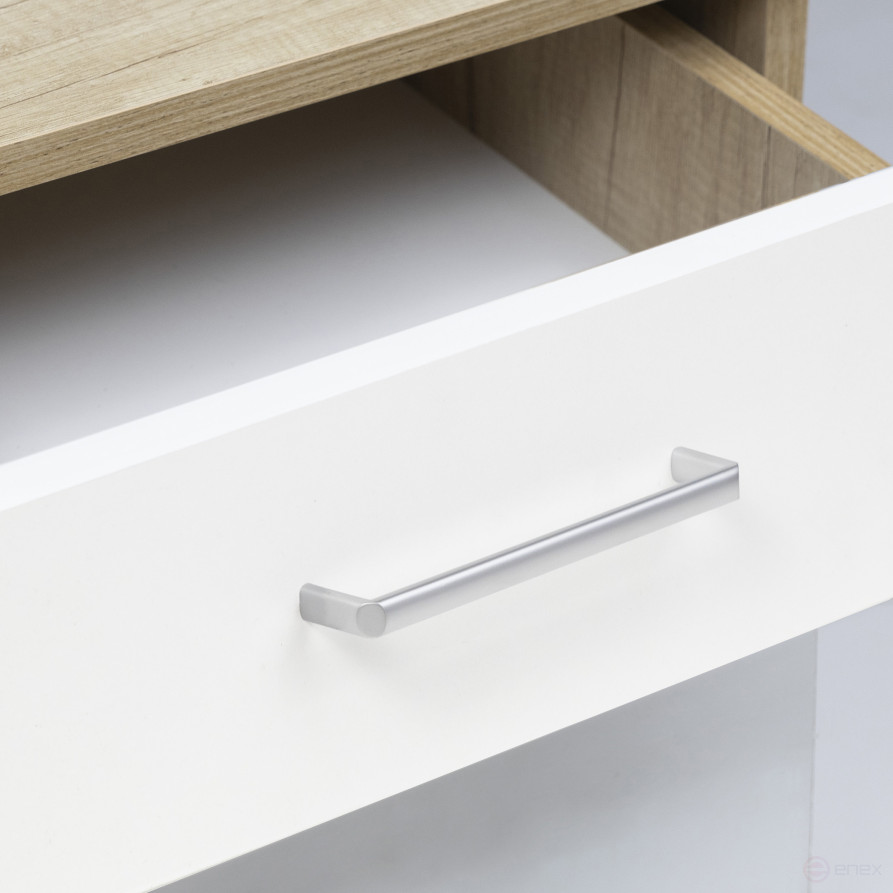 Handle metal bracket meth. WINDSOR 160 brushed chrome, AKS