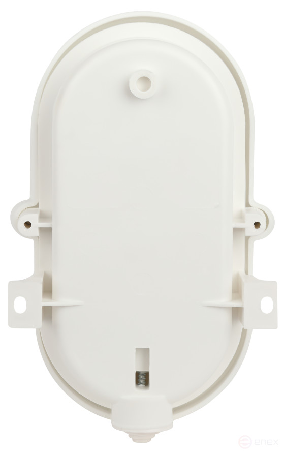 Lamp ERA NBP 01-60-012 with rim Euro plastic / glass IP53 E27 max 60W 185x120x110 oval white