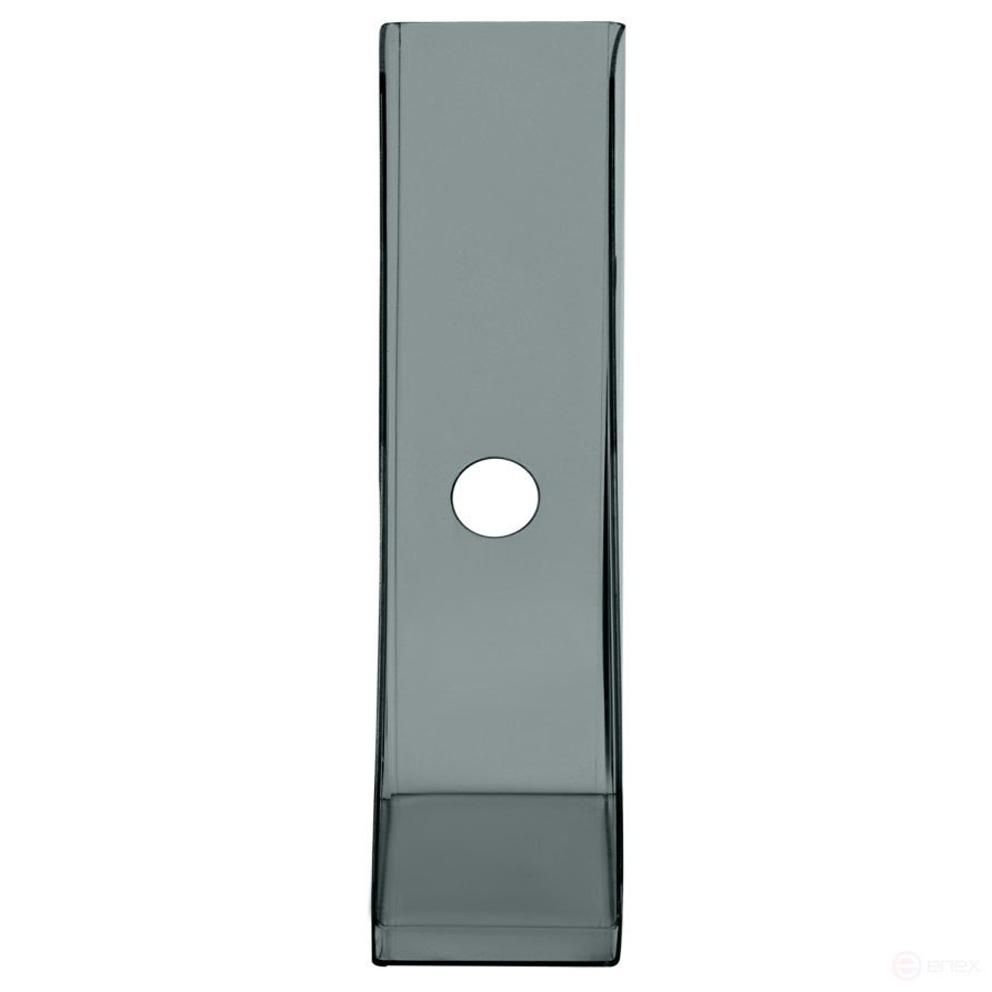 Лоток для бумаг вертикальный СТАММ "Актив", тонированный черный, ширина 70мм