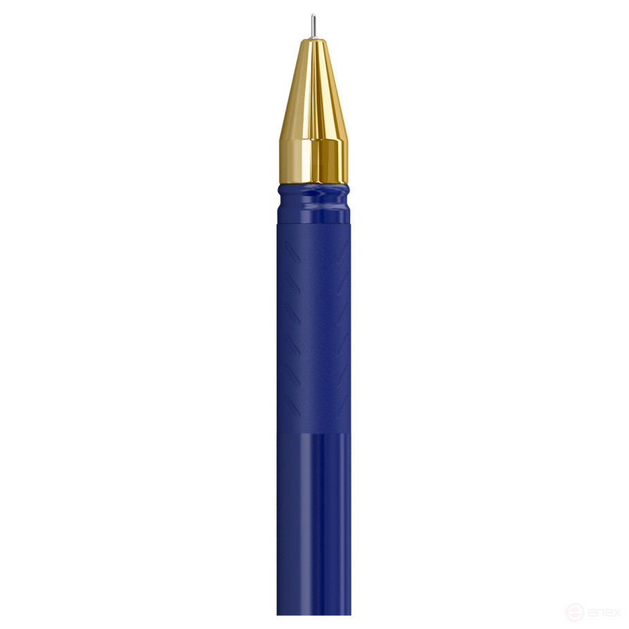 Berlingo ballpoint pen "XGold" blue, 0.7 mm, needle rod, grip, package