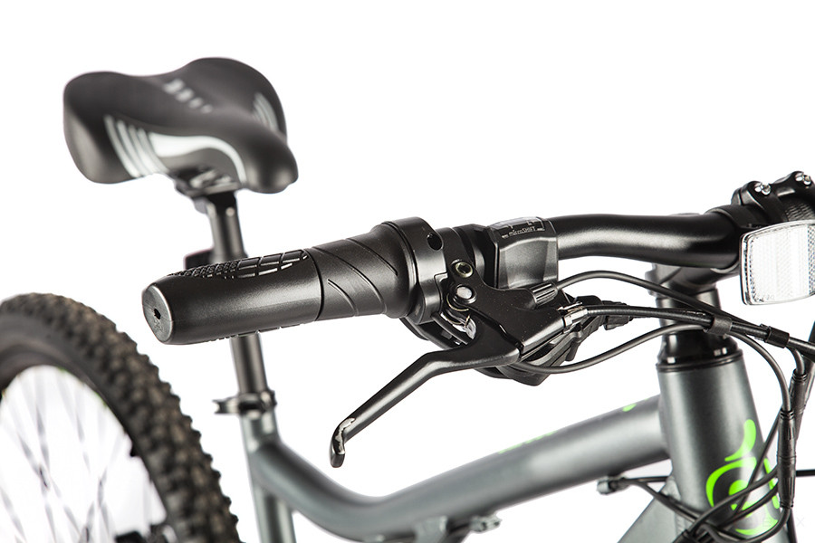 Велогибрид Eltreco Walter Черно-зеленый-2502