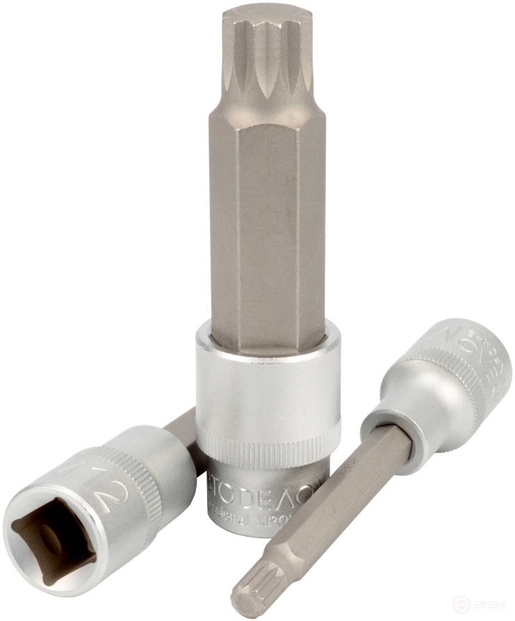 Головка (1/2";L=100mm) со вставкой SPLINE M 8 АвтоDело PRO (39198)