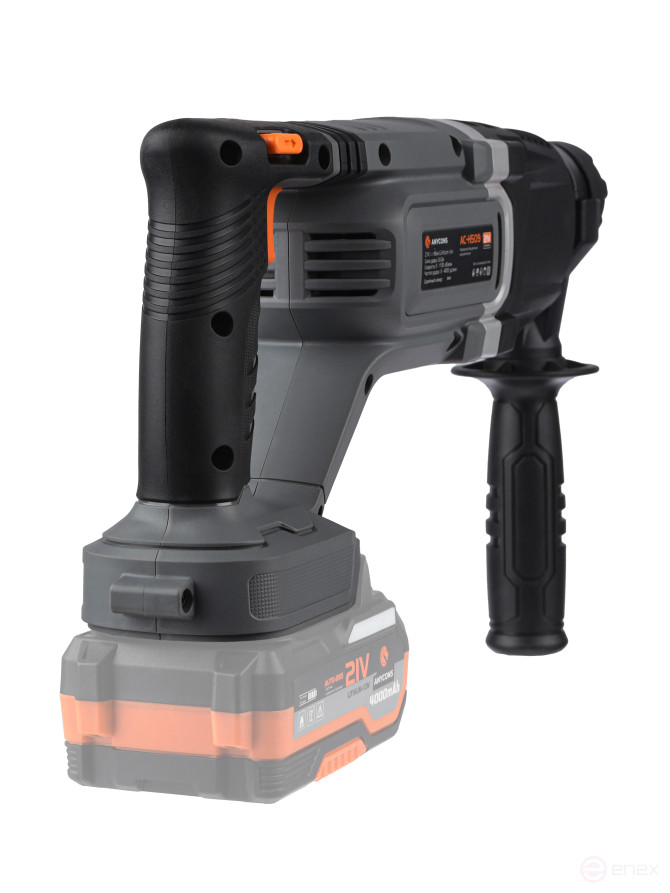 Бесщеточный перфоратор Anycons, 2,8 Дж, 21В, без акб, AC-H509 SDS+, AC-H5090