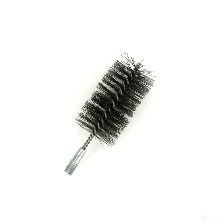 Steel brush D58, pile 0.30, fit M12 thread (14-558) cord brush for cleaning and cleaning holes, channels, heat exchanger, tubes, equipment in furnace, chimney, boiler systems