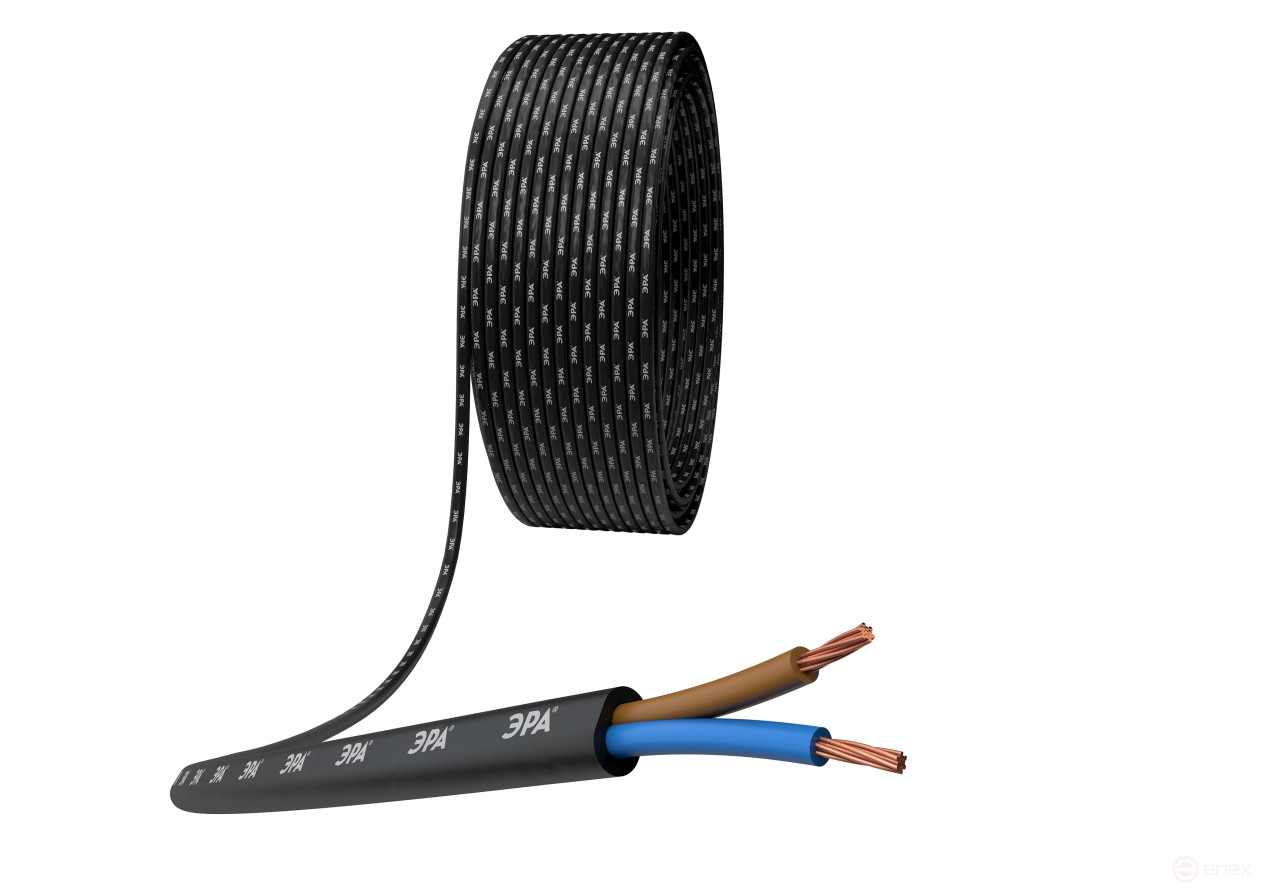 SHP2-0.5-100H ERA SCHWVP Wire 2x0.5 mm2 100m Black