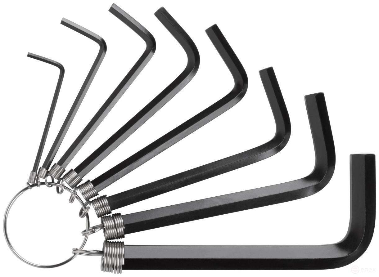 Ключи шестигранные на кольце, 8 шт. (2-10 мм)