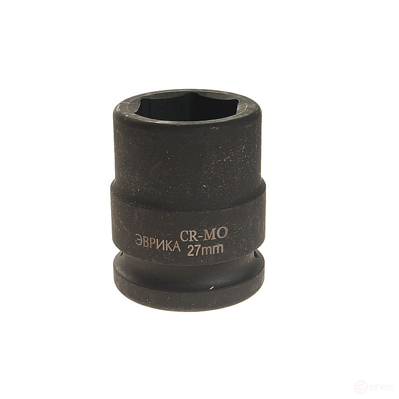 Головка торцевая 27мм 3/4" 6-гранная ударная L=50мм ЭВРИКА ER-95915 1/48