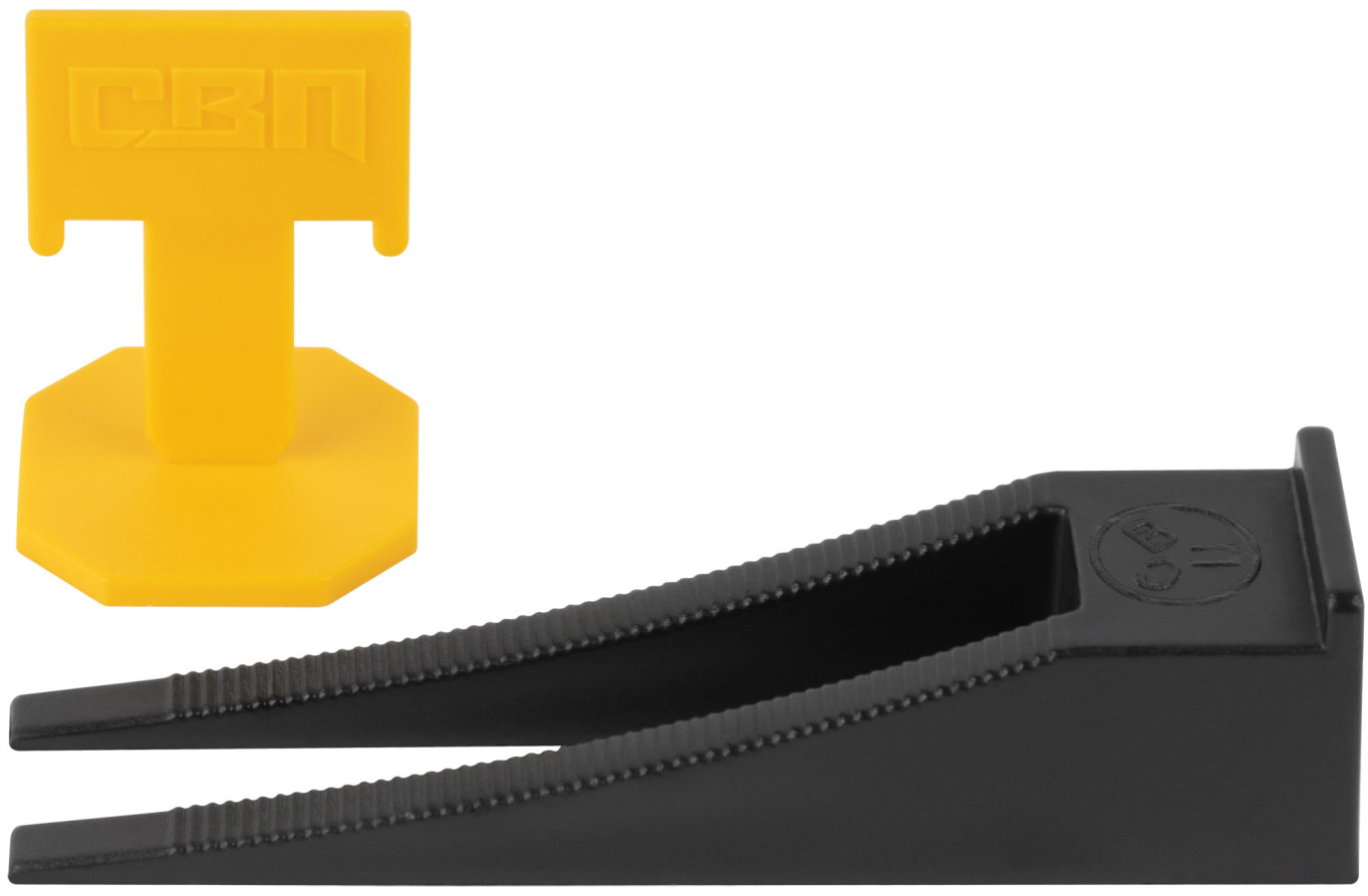 SVP (Tile Leveling System), "Flag" Clips 50 pcs. and Wedges 50 pcs., set, seam width 1.0 mm