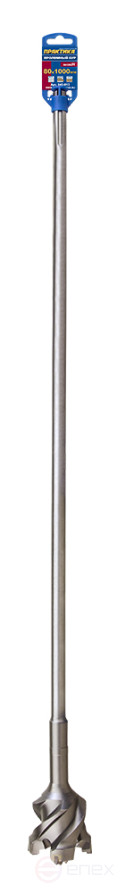 Бур SDS-MAX проломный ПРАКТИКА 80 х1000 мм (243-813)