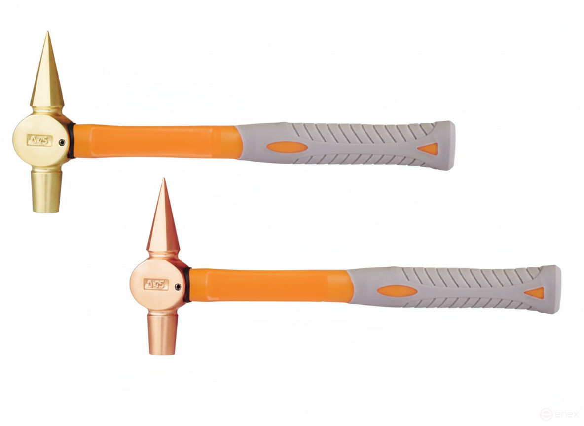 Diagnostic hammer 150 gr AlCu handle fibreglass intrinsically safe 192-1002, HORTZ