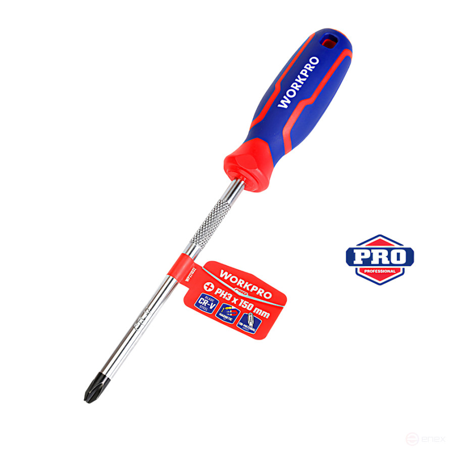 Phillips screwdriver PH3x150mm prof WP221032 WORKPRO