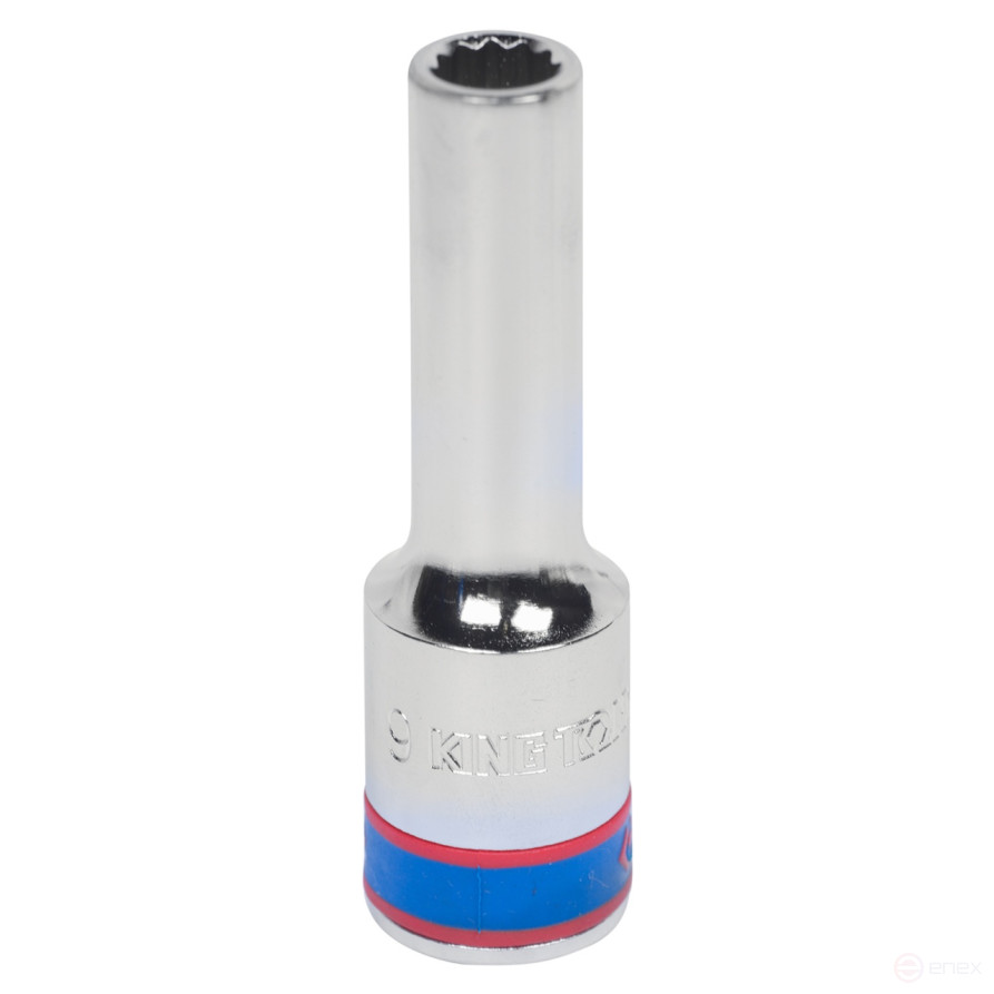 Головка торцевая глубокая двенадцатигранная 1/2", 9 мм KING TONY 423009M