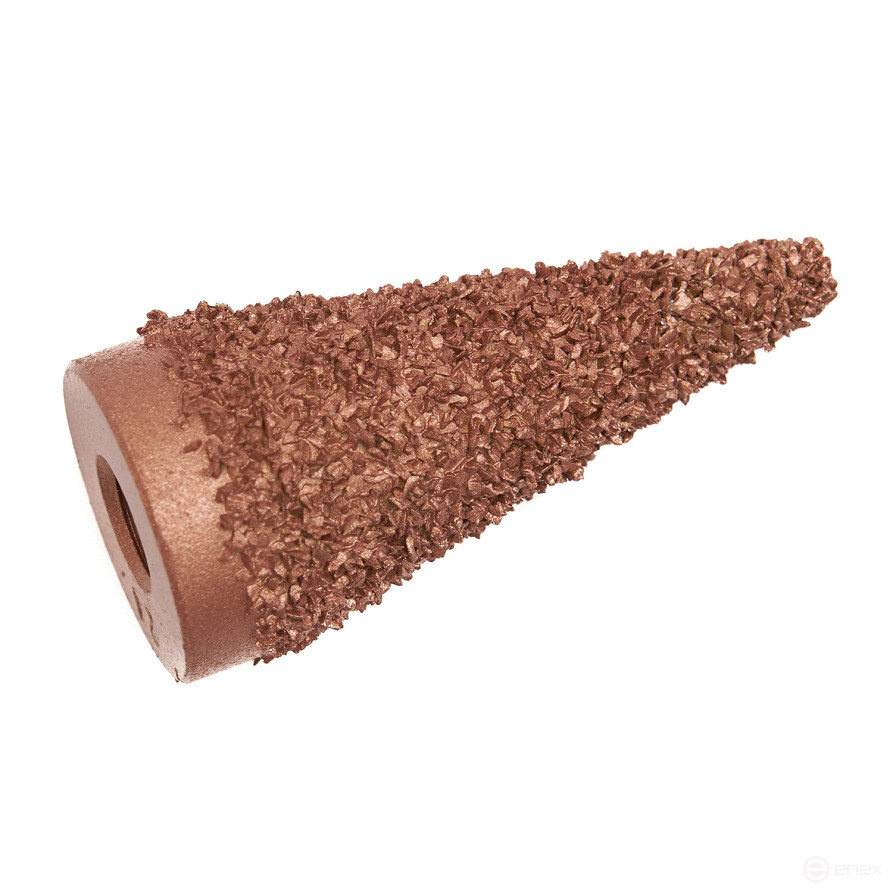 NS05-3324 Rough cone Ø25x50mm AH 3/8"-24 thead, 24 Grit