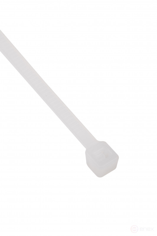 WRline WR-SHN-36-200W Стяжка-хомут 3,6х200 мм, кабельная нейлоновая 6,6, неразъемная, цвет белый (100шт)