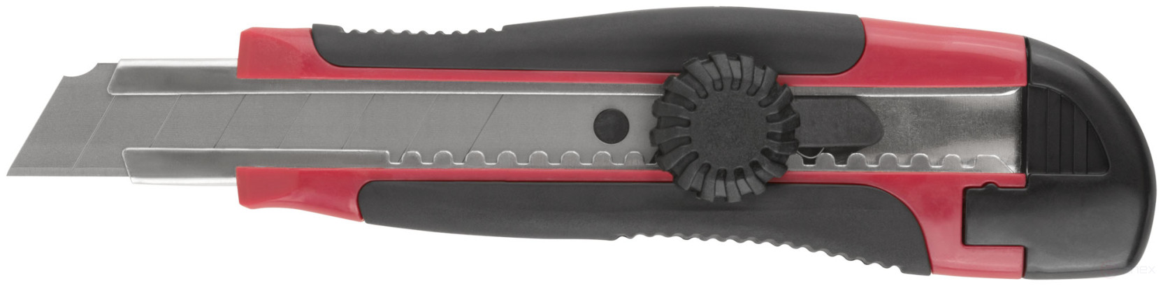 Technical knife "Strong" 18 mm reinforced, rubberized, rotatable.the clamp