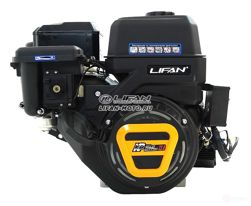 Lifan KP500E ECC engine, 25mm shaft, 18 Amp coil (filter element type "winter")