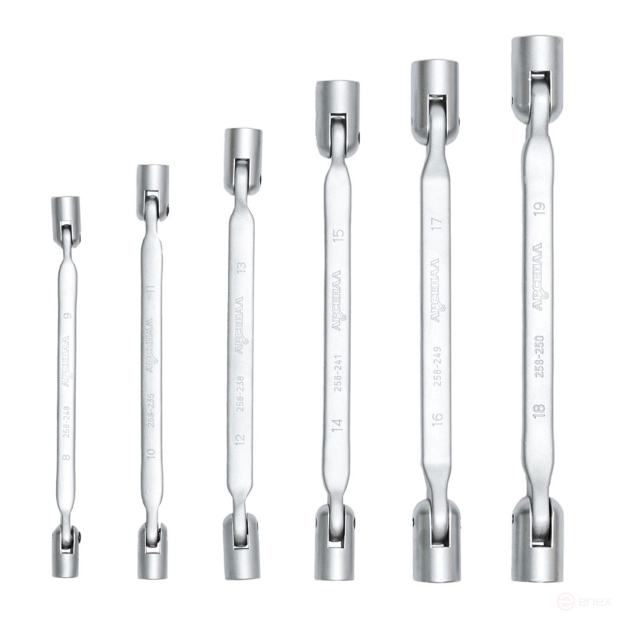 Набор ключей шарнирных НКШ-6 8-19мм Арсенал