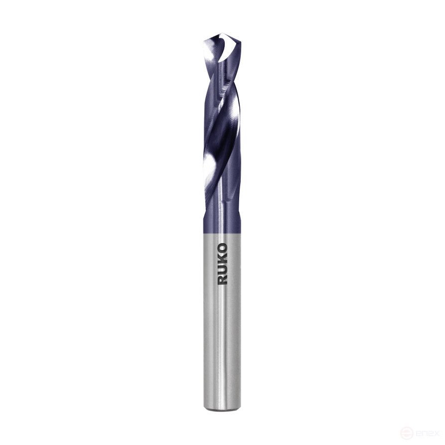 Spiral short drill bit HSSE-Co 5 N Ø 3,6 TiAlN