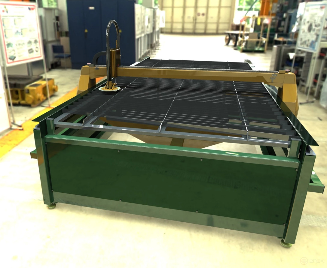 Plasma cutting machine "AMS-Plasma 2512.Spiro"