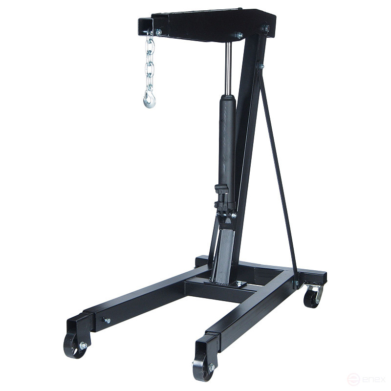 Кран подкатной ER-31521для снятия двигателя, грузоподъемность 3т подъем 2500мм складной (в 2-х коробках) ЭВРИКА /1 NEW