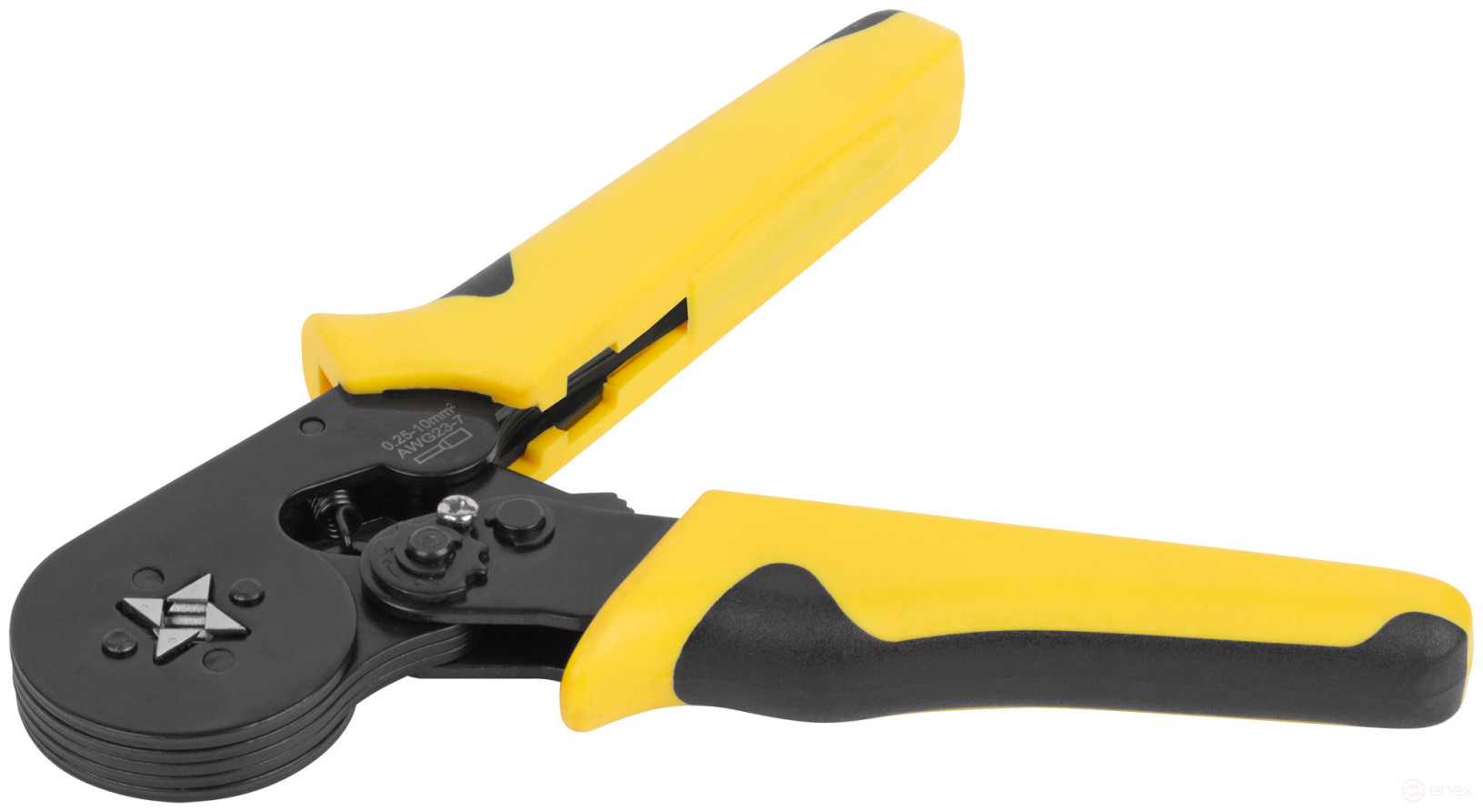 Пресс-клещи для обжима втулочных наконечников 0,25-10 мм, прорезиненные ручки 175 мм блистер