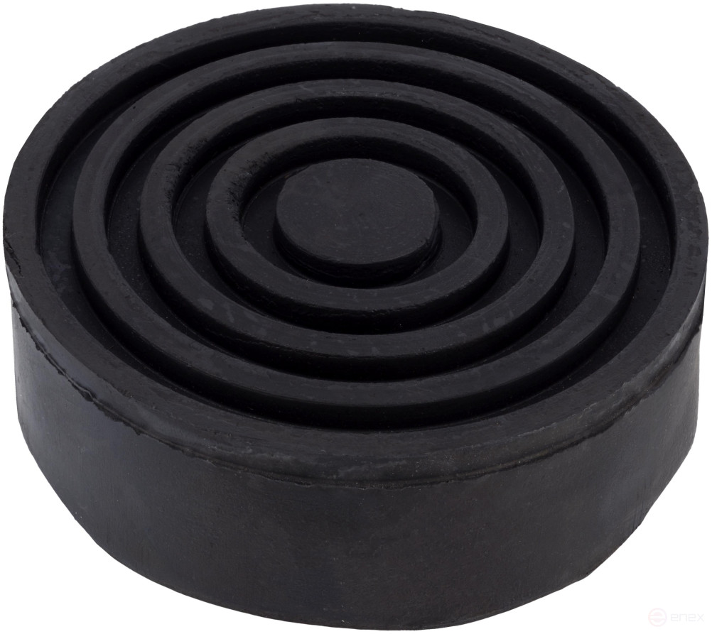 Резиновая опора на домкрат подкатной A-105мм H-35мм (цельнолитая) (АвтоDело) 43270