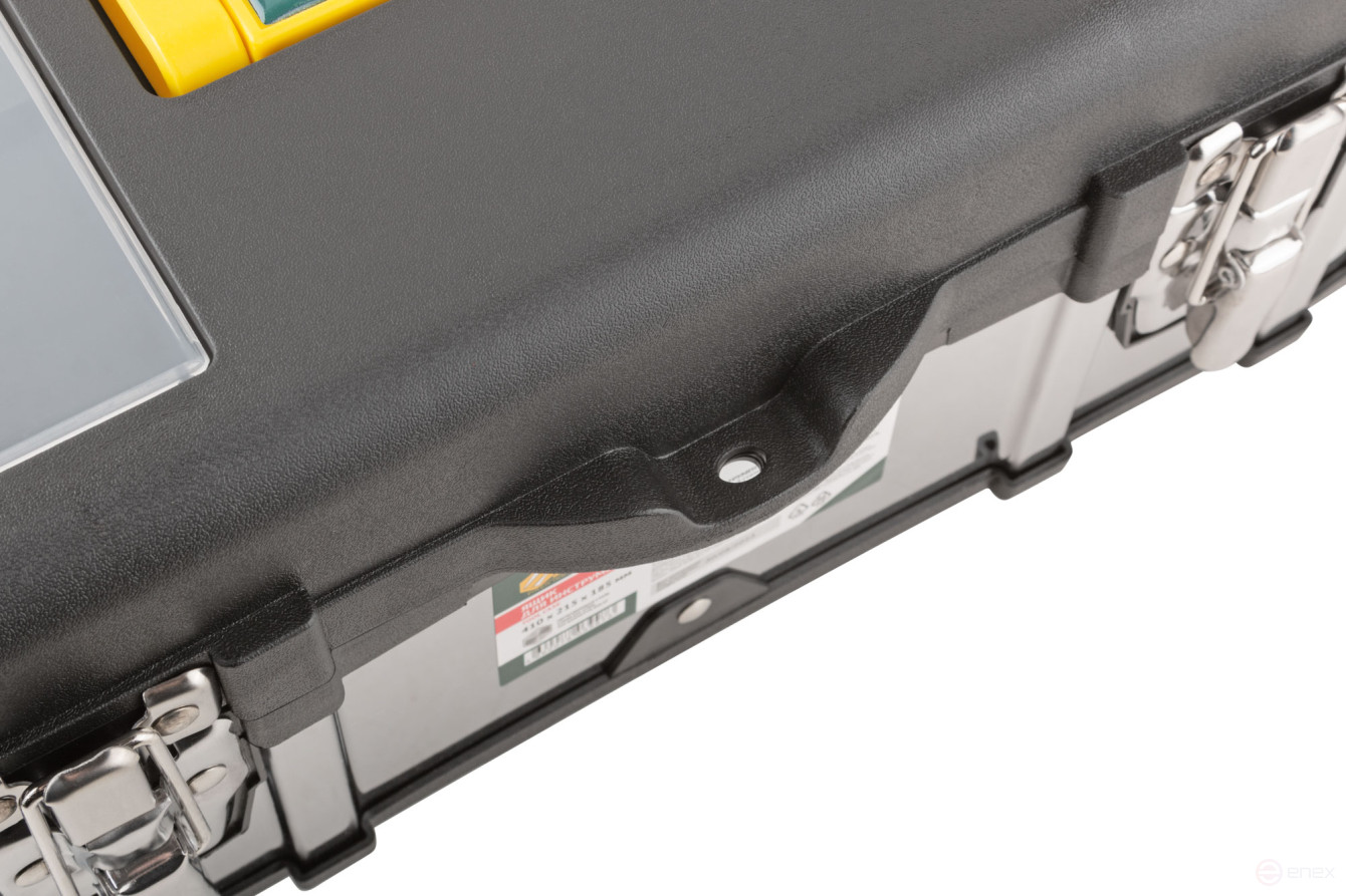 Ящик для инструмента пластиковый 16" (410х215х185 мм) замки и стенки нерж. сталь