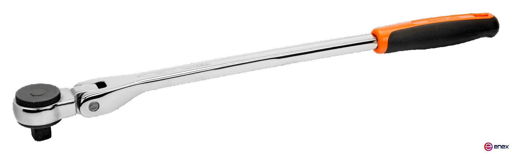 1/2" Reversible handle with a hinge, with 60 teeth and an angle of action of 6°