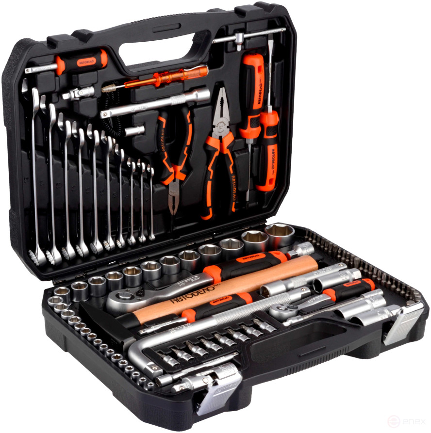 Набор инструмента 98пр. 1/2"DR 3/8"DR 1/4"DR 6PT АвтоDело PRO (39898)