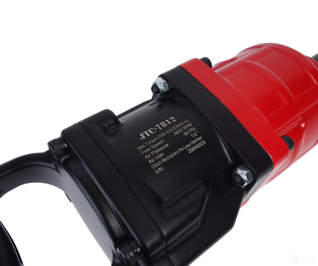 Гайковерт пневматический 1" 3390Нм 3800об/мин. 351л/мин. 90PSI шпиндель 228мм ударный L=612мм JTC